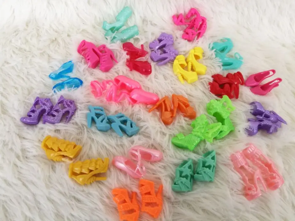 10Pairs Colorful Assorted Heels Sandals Shoes For Barbie Doll With Different Styles Fashion Toy Girls Gift toys for girls
10Pairs Colorful Assorted Heels Sandals Shoes For Barbie Doll With Different Styles Fashion Toy Girls Gift toys for girls