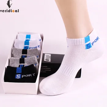 VERIDICAL 5 pairs/lot Combed cotton ankle socks men Athletic black white solid compression Sock Slippers breathable no show sock 
VERIDICAL 5 pairs/lot Combed cotton ankle socks men Athletic black white solid compression Sock Slippers breathable no show sock