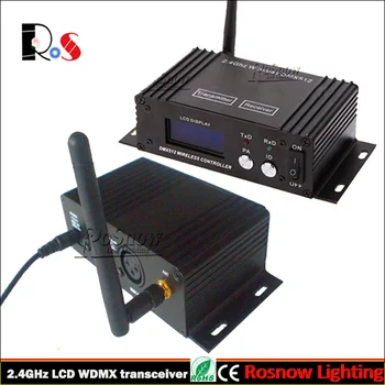 2.4GHz Wireless DMX512 DJ console transceiver WDMX transmitter LCD display screen controller
2.4GHz Wireless DMX512 DJ console transceiver WDMX transmitter LCD display screen controller