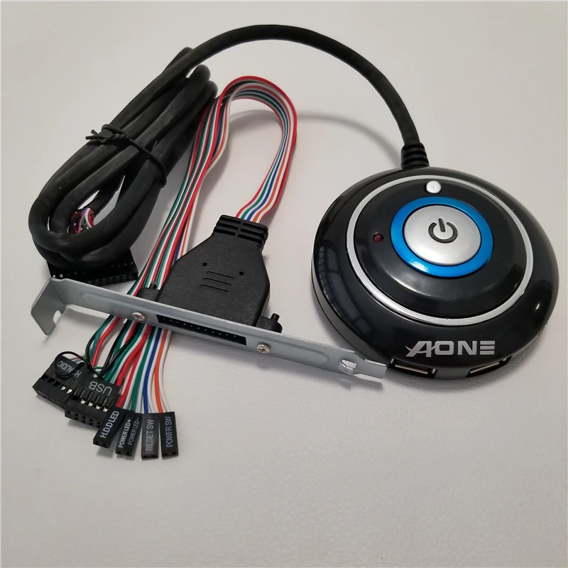 PC Power Reset On Off Switch Button Hard Drive HDD LED Status Light Mic Microphone Headset Dual USB Plug Mount Bracket
PC Power Reset On Off Switch Button Hard Drive HDD LED Status Light Mic Microphone Headset Dual USB Plug Mount Bracket