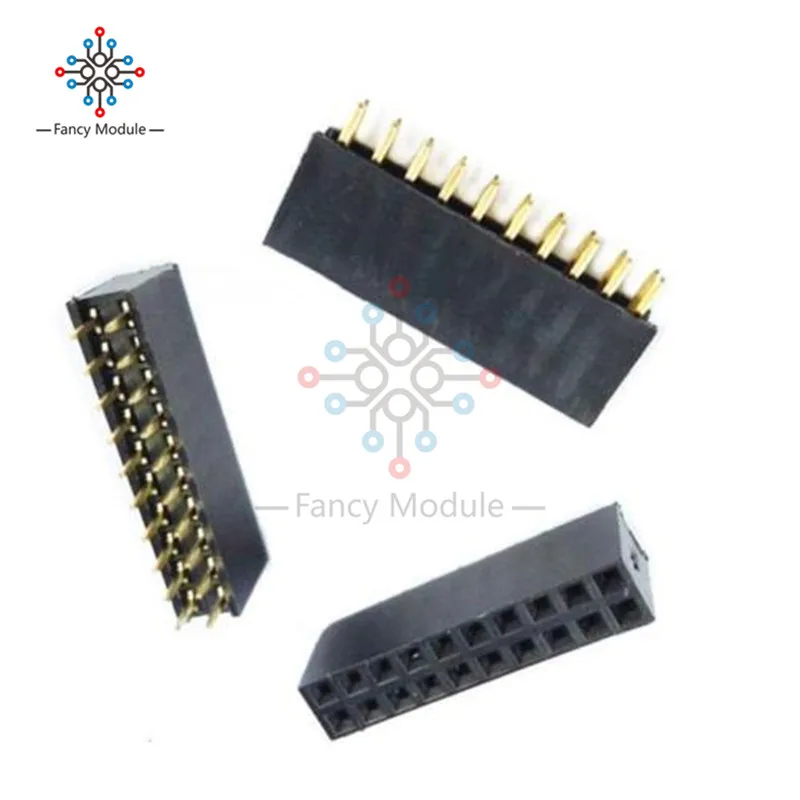 10 PCS 2X10 Pin 20P 2.54mm Double Row Female Straight Header Pitch Socket Strip
10 PCS 2X10 Pin 20P 2.54mm Double Row Female Straight Header Pitch Socket Strip