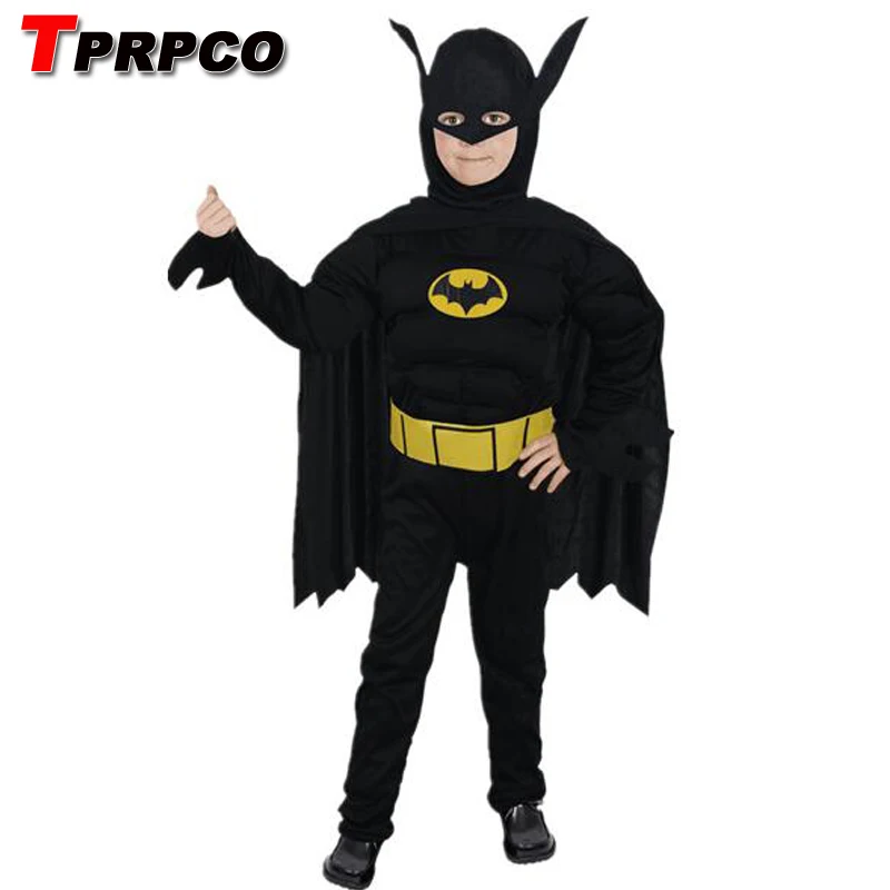 TPRPCO Kids Muscle Dark Knight Batman Child Halloween Party Fancy Dress Boys Superhero Carnival Cosplay Costume NL1211
TPRPCO Kids Muscle Dark Knight Batman Child Halloween Party Fancy Dress Boys Superhero Carnival Cosplay Costume NL1211