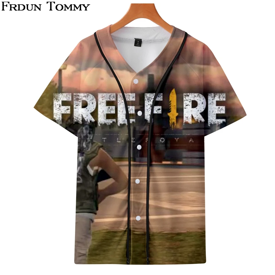 Frdun Tommy 3D Free Fire Baseball Jacket Tee Casual Summer Soft V-neck Kpop 2018 New Hot Game College Style Plus Size Shirt
Frdun Tommy 3D Free Fire Baseball Jacket Tee Casual Summer Soft V-neck Kpop 2018 New Hot Game College Style Plus Size Shirt