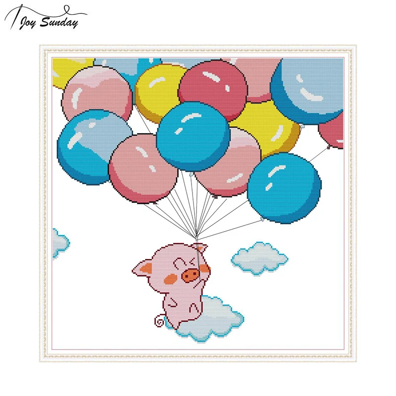 Little Girl With Balloons Cross Stitch KitChoice of CTPrinted or Counted