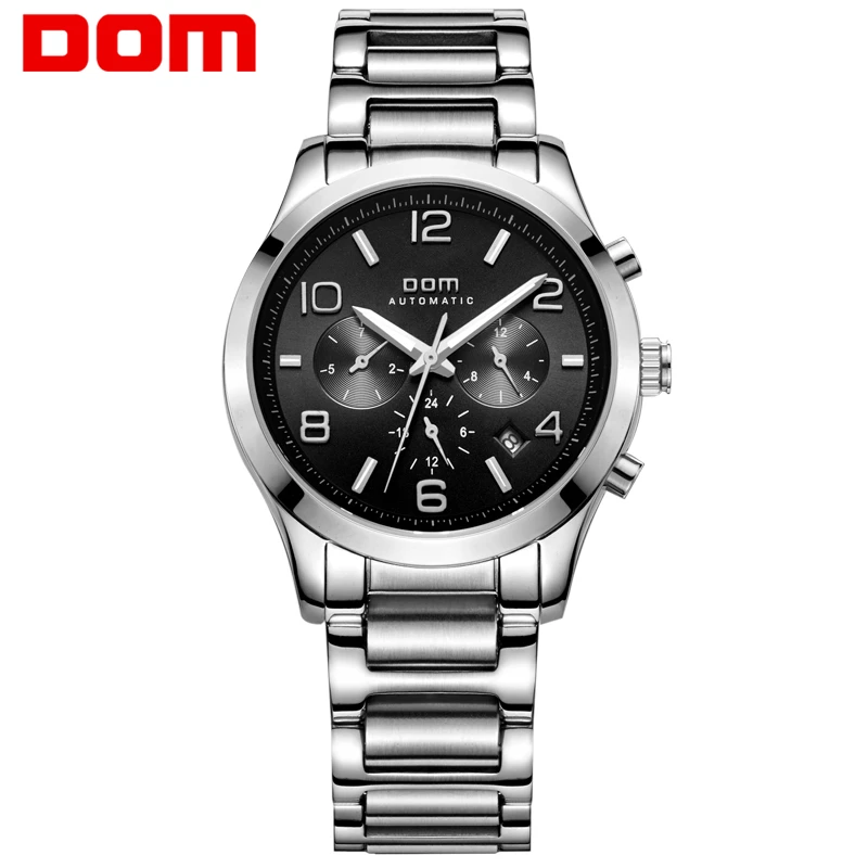 DOM Men Watches Automatic Mechanical Luxury Brand Wristwatch Business Men Full Steel Waterproof Watch Vintage Men Watch M-812
DOM Men Watches Automatic Mechanical Luxury Brand Wristwatch Business Men Full Steel Waterproof Watch Vintage Men Watch M-812