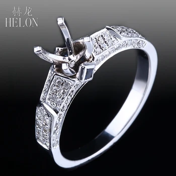 HELON 5.5-6.5mm Round Cut Semi Mount Solid 14K (585) Rose Gold Real Diamonds & Genuine Sapphires Engagement Fine Jewellery Ring
HELON 5.5-6.5mm Round Cut Semi Mount Solid 14K (585) Rose Gold Real Diamonds & Genuine Sapphires Engagement Fine Jewellery Ring
