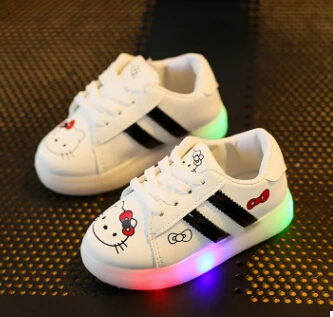 YPYUNA Children Shoes With Light Girls Cartoon Kitty LED Shoes Kids Glowing Sneakers For Boys Chaussure Enfant
YPYUNA Children Shoes With Light Girls Cartoon Kitty LED Shoes Kids Glowing Sneakers For Boys Chaussure Enfant