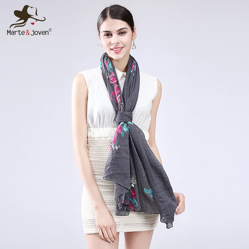 Marte&Joven Classic Ethnic Floral Embroidery Cotton Scarves Pashmina Women Multicolor Retro Flower Shawl&Wrap
Marte&Joven Classic Ethnic Floral Embroidery Cotton Scarves Pashmina Women Multicolor Retro Flower Shawl&Wrap