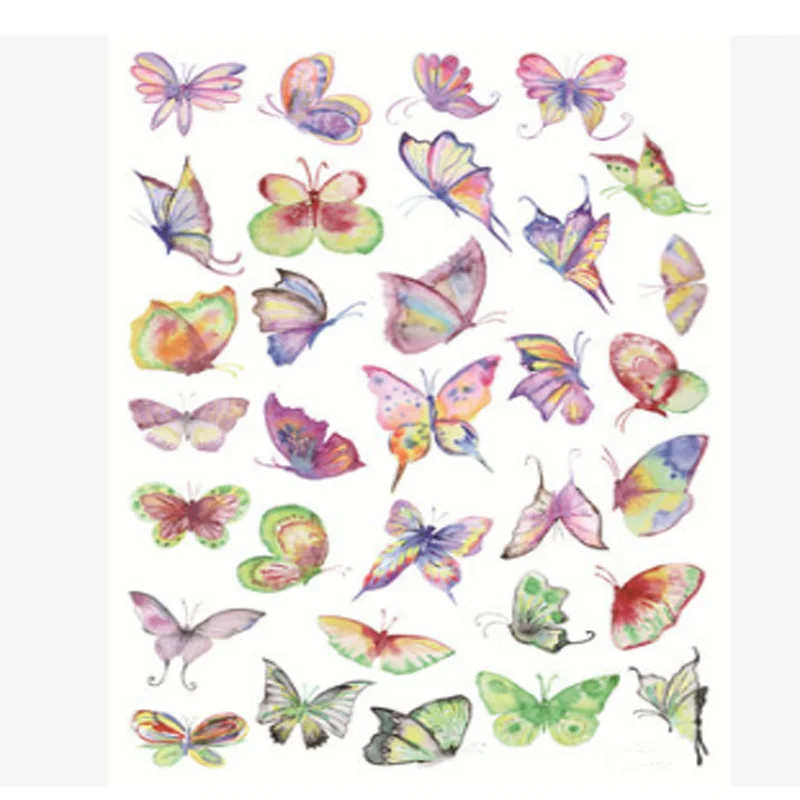2 Sheet Cute A5 Hand Painted Butterfly Decorative Sticker Set Diary Album Sticker Label DIY Scrapbooking Stationery Stickers
2 Sheet Cute A5 Hand Painted Butterfly Decorative Sticker Set Diary Album Sticker Label DIY Scrapbooking Stationery Stickers