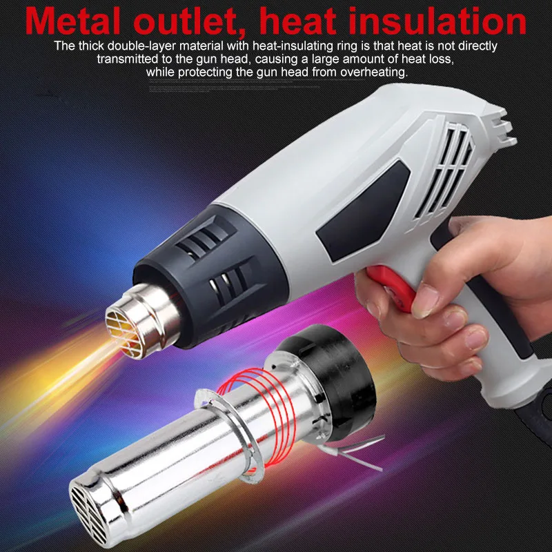 Newest 2000W Dual Temperature Modes Heat Hot Air Portable Mini Heat Tool for DIY Embossing Wrapping
Newest 2000W Dual Temperature Modes Heat Hot Air Portable Mini Heat Tool for DIY Embossing Wrapping