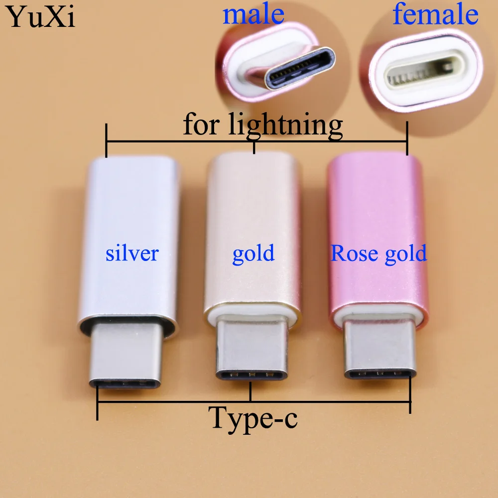 For iPhone 8 Pin Feamle to Type-c Male Charger Cable Adapter for Samsung S8 for Huawei P9 P10 for Xiaomi 6 Mix Letv Smart Phone
For iPhone 8 Pin Feamle to Type-c Male Charger Cable Adapter for Samsung S8 for Huawei P9 P10 for Xiaomi 6 Mix Letv Smart Phone