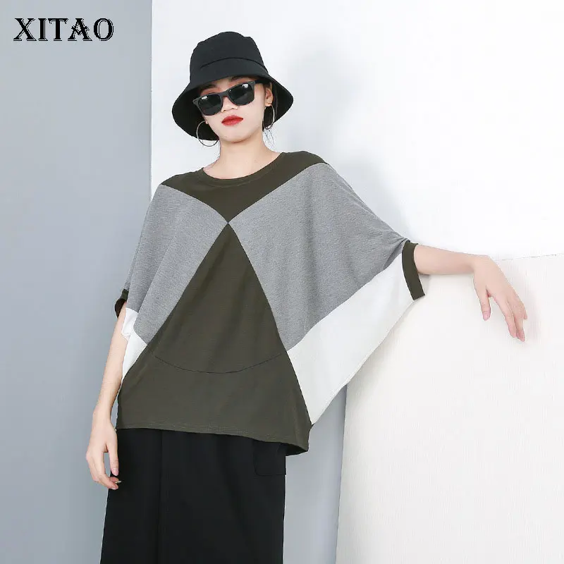 XITAO Hit Color Personality Splice T Shirt Tide Batwing Sleeve Street Plus Size Tee Summer Clothes for Women 2019 New ZQ1135
XITAO Hit Color Personality Splice T Shirt Tide Batwing Sleeve Street Plus Size Tee Summer Clothes for Women 2019 New ZQ1135