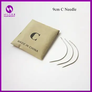 1 bag 144pcs 9CM C Shape Curved Needles Threader Sewing/Weaving Needles for Human Hair Extension Weft Weaving
1 bag 144pcs 9CM C Shape Curved Needles Threader Sewing/Weaving Needles for Human Hair Extension Weft Weaving
