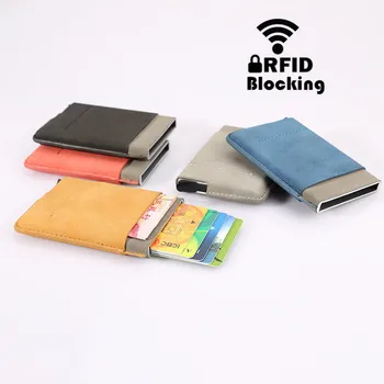 2019 RFID Protection PU Leather Credit Card Holder Fashion Automatic Metal Business Multifunction ID Card Holder Wallet
2019 RFID Protection PU Leather Credit Card Holder Fashion Automatic Metal Business Multifunction ID Card Holder Wallet
