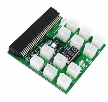 CPU/GPU Power Adapter Breakout Board 12V Mining Ethereum ETH ETC ZEC Devices PSU With 12pcs 18AWG PCI-E 6Pin To 6+2Pin Cables
CPU/GPU Power Adapter Breakout Board 12V Mining Ethereum ETH ETC ZEC Devices PSU With 12pcs 18AWG PCI-E 6Pin To 6+2Pin Cables