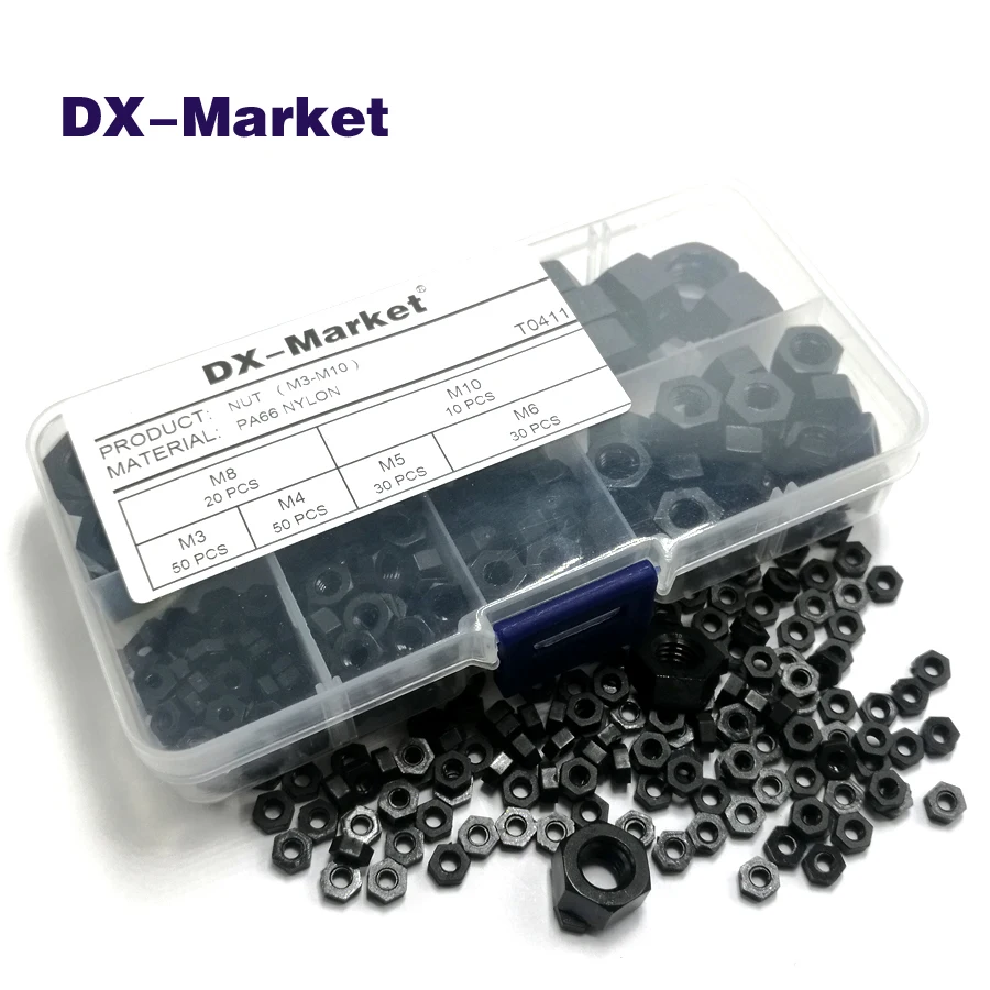 m3 m4 m5 m6 m8 m10 nylon nut kit , PA66 black nylon hexagon nut ,High quality plastic fasteners
m3 m4 m5 m6 m8 m10 nylon nut kit , PA66 black nylon hexagon nut ,High quality plastic fasteners