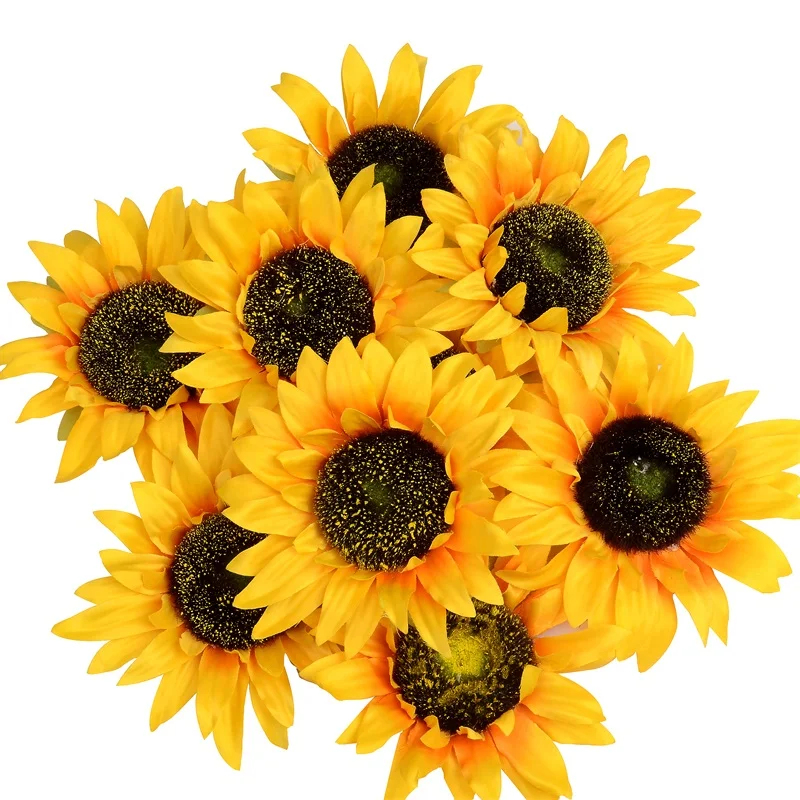 14cm Silk Artificial Sunflower Flower Heads For Wedding party Decoration DIY Wreath Gift Box Scrapbooking Craft Fake Flowers
14cm Silk Artificial Sunflower Flower Heads For Wedding party Decoration DIY Wreath Gift Box Scrapbooking Craft Fake Flowers