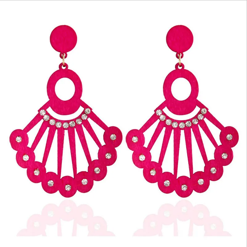 New Arrival Retro Wood Earrings Exaggerated Long Fan Tassel Crystal Dangle Earrings for Women Personality Fashion Boho Jewelry
New Arrival Retro Wood Earrings Exaggerated Long Fan Tassel Crystal Dangle Earrings for Women Personality Fashion Boho Jewelry