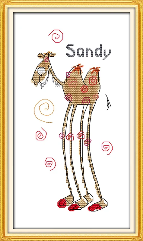 Camel with long legs Counted 11CT Printed 14CT DMC Cross Stitch Set DIY Chinese Cotton Cross-stitch Kits Embroidery Needlework
Camel with long legs Counted 11CT Printed 14CT DMC Cross Stitch Set DIY Chinese Cotton Cross-stitch Kits Embroidery Needlework