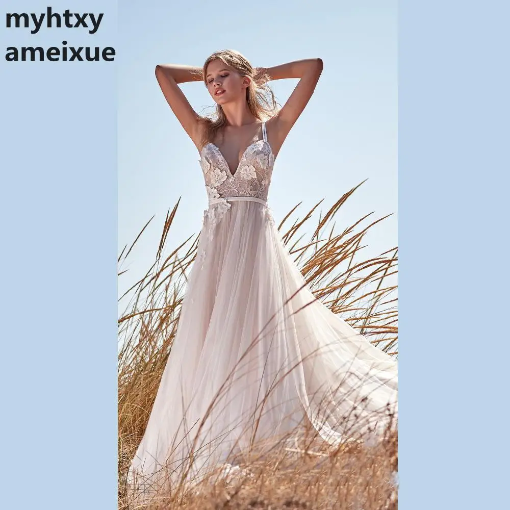 Cheap Flower Wedding Dress 2018 Lace Sexy V-neck A-line Plus Size Girls To Party Custom Made Ball Gowns Beach Abiti Da Sposa
Cheap Flower Wedding Dress 2018 Lace Sexy V-neck A-line Plus Size Girls To Party Custom Made Ball Gowns Beach Abiti Da Sposa