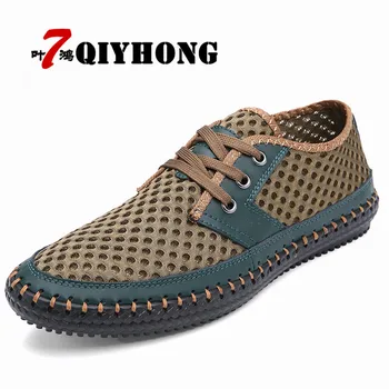 2017 Summer Shoes Men Soft Comfortable QIYHONG BRAND Breathable Mesh Shoes Men Casual Shoes Genuine Leather Fashion Summer Shoes
2017 Summer Shoes Men Soft Comfortable QIYHONG BRAND Breathable Mesh Shoes Men Casual Shoes Genuine Leather Fashion Summer Shoes