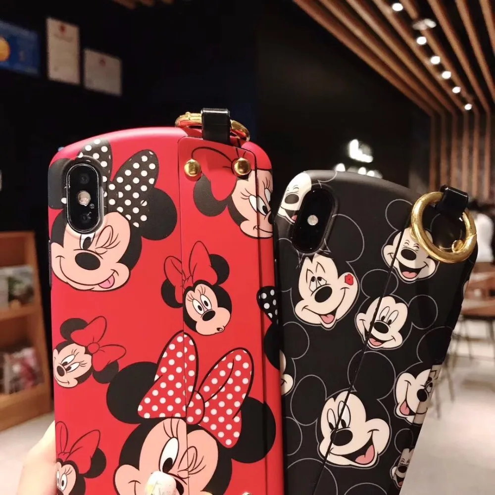 Cute cartoon Mickey Mimi and mickey Mouse wrist band scrub for iPhone XS Max XR X For iphone 6 6s 7 8 Plus
Cute cartoon Mickey Mimi and mickey Mouse wrist band scrub for iPhone XS Max XR X For iphone 6 6s 7 8 Plus