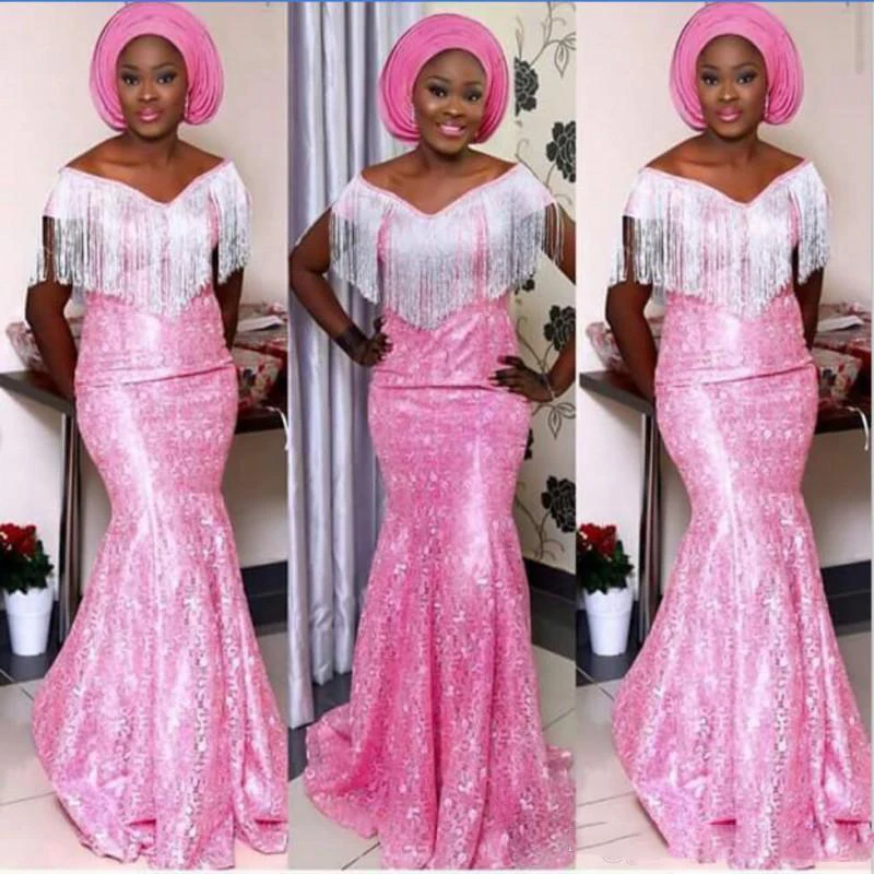 Aso Ebi Pink Mermaid Prom Gowns South Africa Nigeria V Neck Lace Evening Gowns Plus Size Floor Length Formal Party Dress Vestido
Aso Ebi Pink Mermaid Prom Gowns South Africa Nigeria V Neck Lace Evening Gowns Plus Size Floor Length Formal Party Dress Vestido
