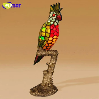 FUMAT Parrot Table Lamp European style Stained glass Decor Lamp Bedside Living Room Study Stand Lights Bird Table Lamps 
FUMAT Parrot Table Lamp European style Stained glass Decor Lamp Bedside Living Room Study Stand Lights Bird Table Lamps