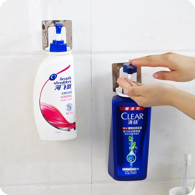 WHISM Stylish Liquid Soap Bottle Holder PP Super Glue Bathroom Bath Foam Bottle Rack Washroom Bathroom Storage Kitchen Organizer
WHISM Stylish Liquid Soap Bottle Holder PP Super Glue Bathroom Bath Foam Bottle Rack Washroom Bathroom Storage Kitchen Organizer