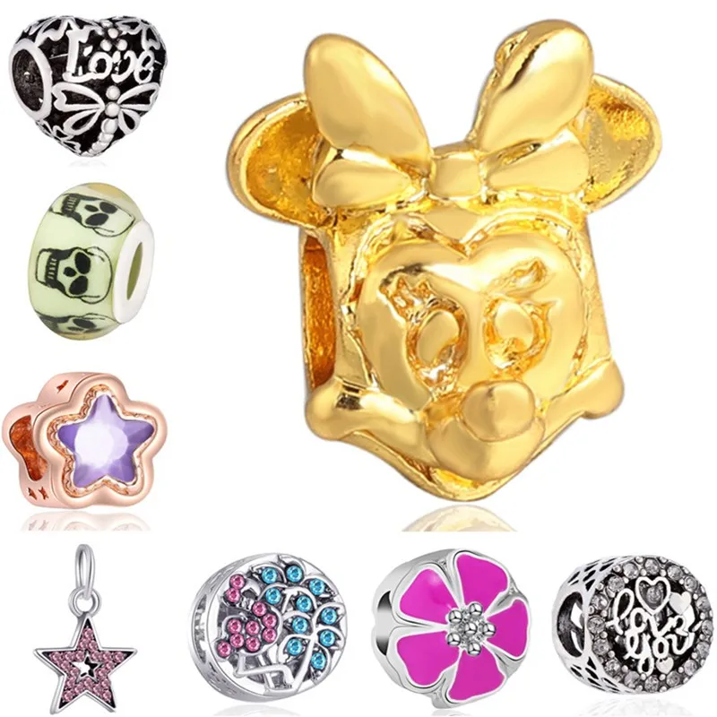 New Fashion Alloy Seahorse Dog Butterfly Mouse Hearts Flowers Beads Charms Fit Pandora Bracelets & Bangles for Women DIY Jewelry
New Fashion Alloy Seahorse Dog Butterfly Mouse Hearts Flowers Beads Charms Fit Pandora Bracelets & Bangles for Women DIY Jewelry