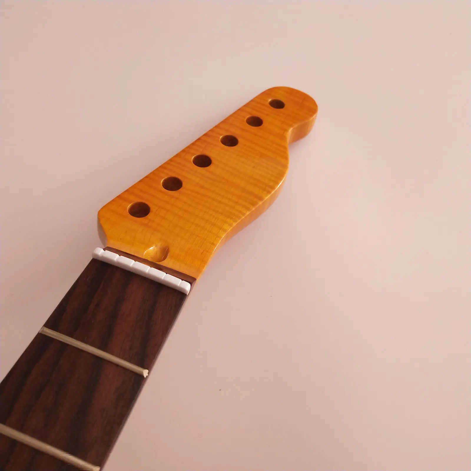 Гриф для электрогитары Flame Maple Rosewood 22 Fret желтый TELE style | Спорт и развлечения