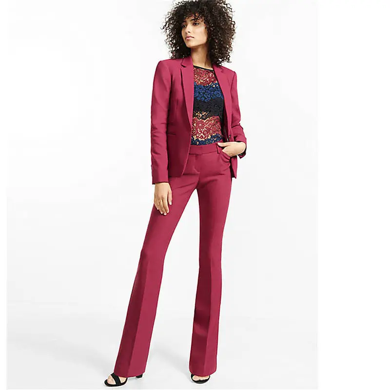 Burgundy Womens Trouser Suit Slim Fit Female Business Suit 2 Piece Women Tuxedo Custom Made Jacket+Pants
Burgundy Womens Trouser Suit Slim Fit Female Business Suit 2 Piece Women Tuxedo Custom Made Jacket+Pants