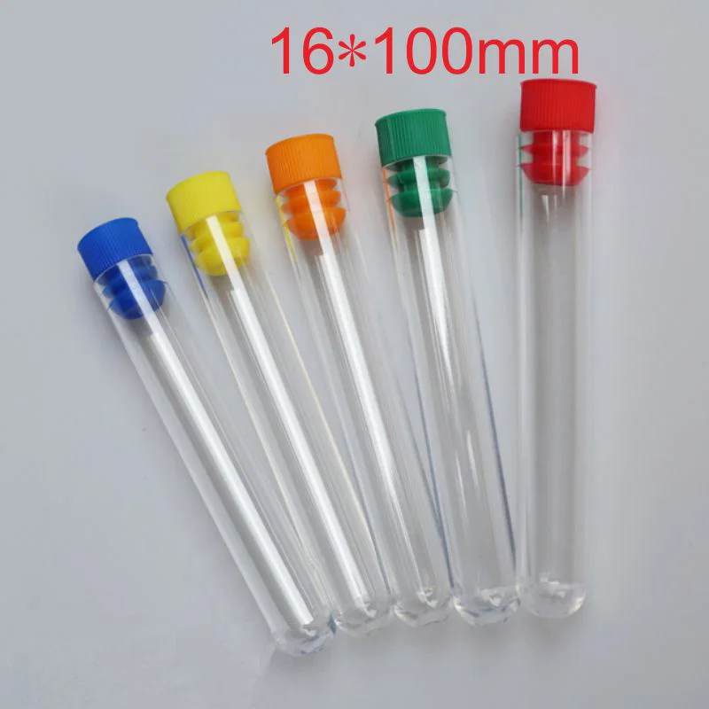 30pcs/lot 16*100mm plastic test tube with plug hard plastic tube polystyrene test tube High transparency The color can choose
30pcs/lot 16*100mm plastic test tube with plug hard plastic tube polystyrene test tube High transparency The color can choose