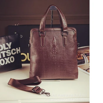 Men's Casual Crocodile Pattern Briefcase genuine leather business bag Crossbody bag Double zipper crocodile head shoulder bag
Men's Casual Crocodile Pattern Briefcase genuine leather business bag Crossbody bag Double zipper crocodile head shoulder bag