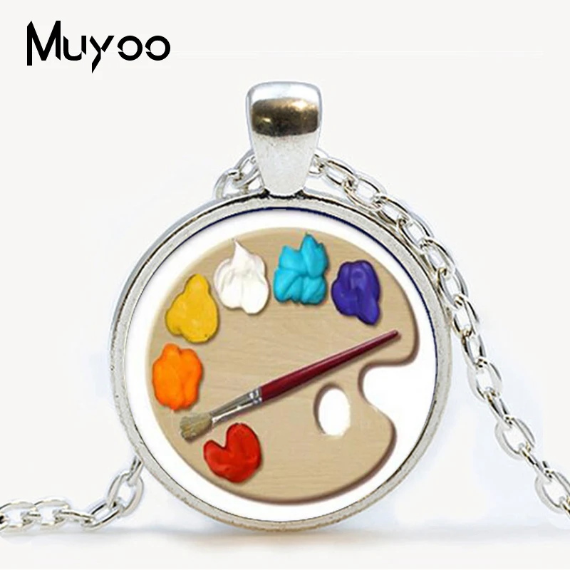 2019 New Fashion Color Palette Photo Cabochon Glass Tibet Silver Chain Pendant Necklace Hand Craft Jewelry Accessories Gifts
2019 New Fashion Color Palette Photo Cabochon Glass Tibet Silver Chain Pendant Necklace Hand Craft Jewelry Accessories Gifts
