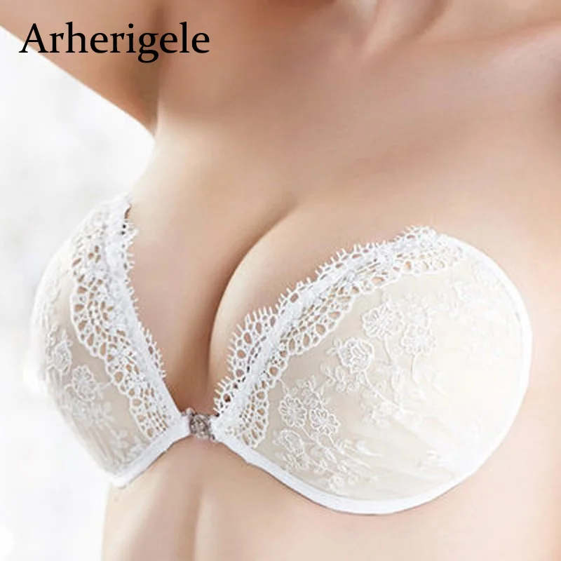 Arherigele Strapless Bra Women Underwear Sexy Lace Push Up Bra Invisible Self Adhesive Bras Seamless Backless Front Closure Bra
Arherigele Strapless Bra Women Underwear Sexy Lace Push Up Bra Invisible Self Adhesive Bras Seamless Backless Front Closure Bra