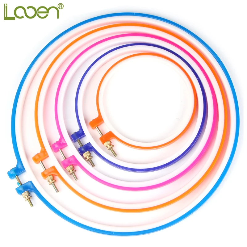 Looen Brand 1Piece Adjustable Sewing Tools Plastic Multicolor Embroidery and Cross Stitch Hoop Set Embroidery Hoop Ring Frame
Looen Brand 1Piece Adjustable Sewing Tools Plastic Multicolor Embroidery and Cross Stitch Hoop Set Embroidery Hoop Ring Frame