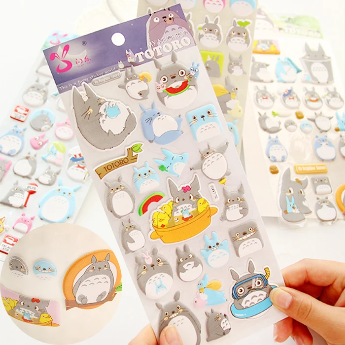 1Sheet New Kawaii My Neighbor Totoro Cartoon 3D Diary Sticker Scrapbook Decoration PVC Stationery Stickers Gift H1007
1Sheet New Kawaii My Neighbor Totoro Cartoon 3D Diary Sticker Scrapbook Decoration PVC Stationery Stickers Gift H1007