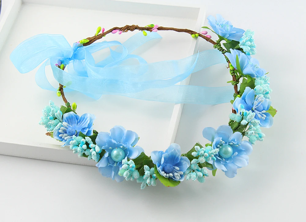 Rose flower women Bohemian floral flower crown girl Bridesmaid flower wholesale hoop seaside tourism wreath photos with rattan
Rose flower women Bohemian floral flower crown girl Bridesmaid flower wholesale hoop seaside tourism wreath photos with rattan