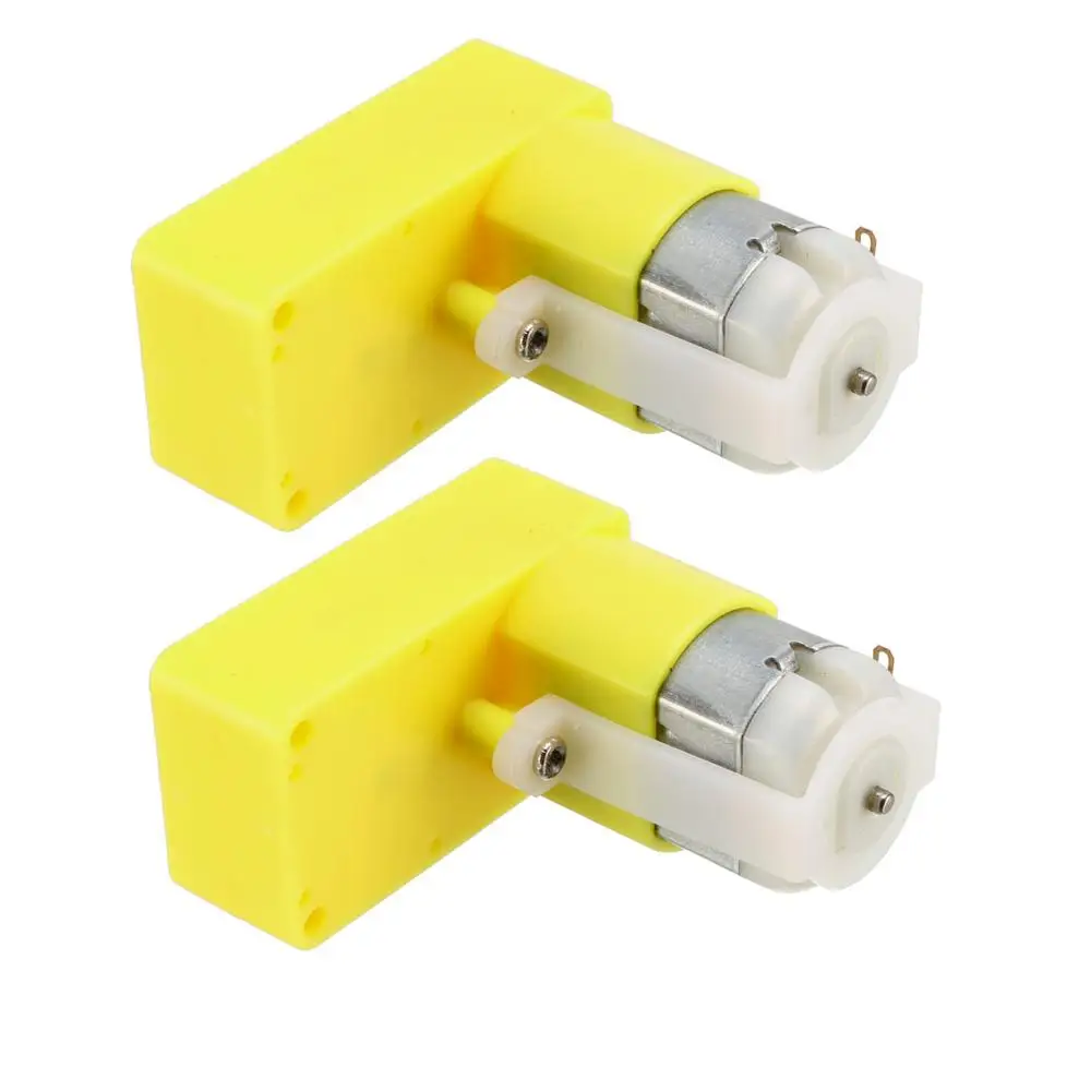UXCELL 2 PCS Double Shaft DC Geared Recliner/TT Motor 1:48/1:120 DC 6V 250RPM 100RPM Yellow With plastic construction for Robot
UXCELL 2 PCS Double Shaft DC Geared Recliner/TT Motor 1:48/1:120 DC 6V 250RPM 100RPM Yellow With plastic construction for Robot