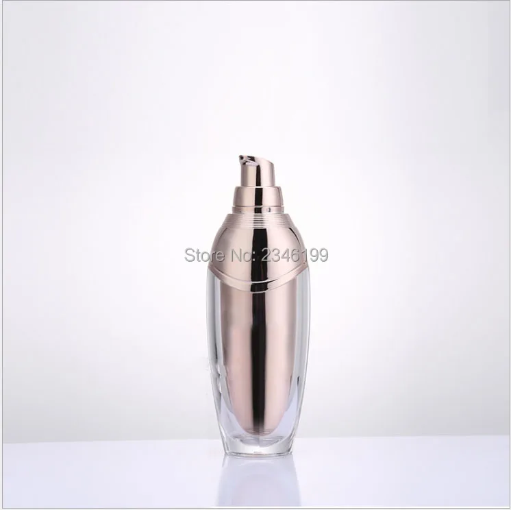 Acrylic Cream Jar 50g Rose Gold Lotion Pump Bottle Emulsion Pump 100ml Acrylic Cosmetic Container Empty Cosmetic Packaging (3)