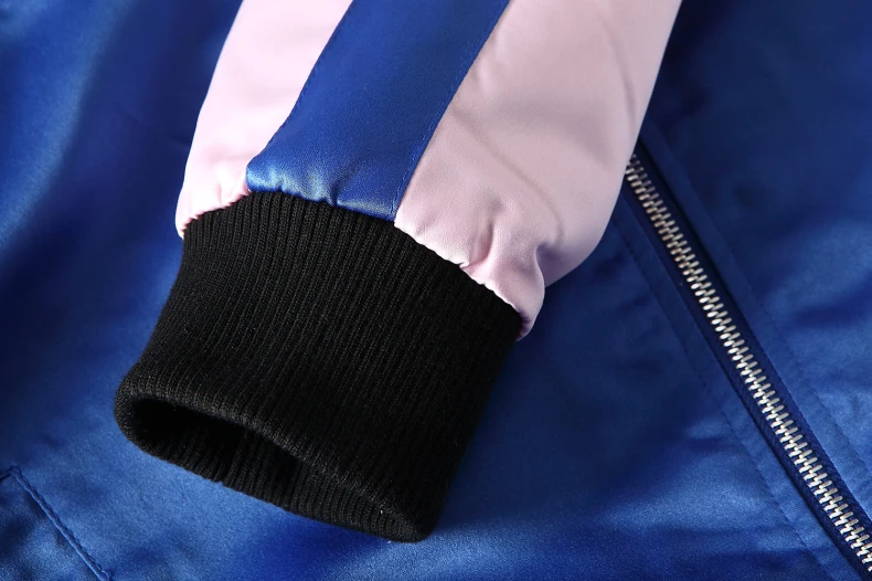 Wholesale Blue Satin Baseball Jacket For Men Manufacturer In USA, UK
