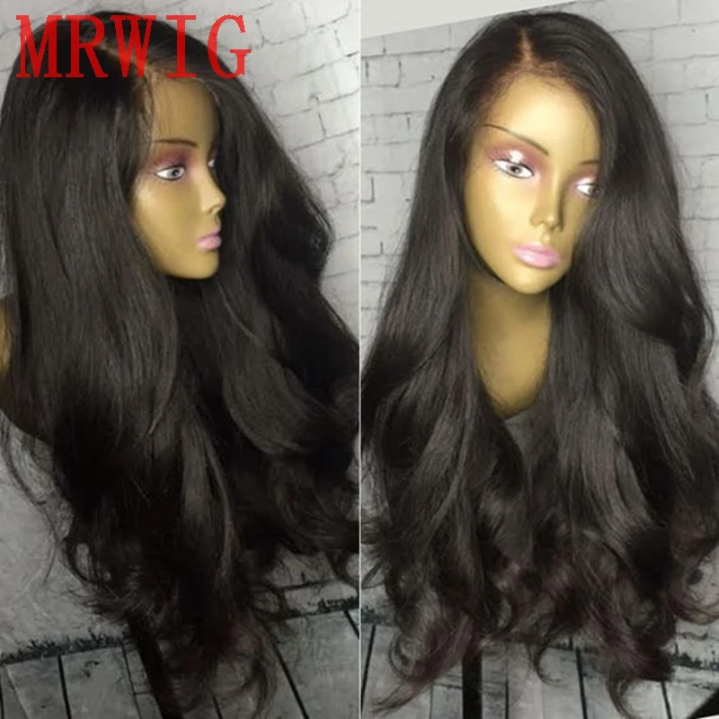 MRWIG Long Wavy Synthetic Glueless Front Wig Right Part26in 180%density 320g Black/Brown/Blonde Hair Color 
MRWIG Long Wavy Synthetic Glueless Front Wig Right Part26in 180%density 320g Black/Brown/Blonde Hair Color