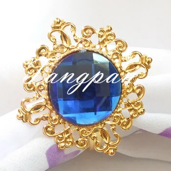 100pcs Gold - Dark Blue Metal Napkin ring Wedding Shower Decorations Supper Busy Bride Favored 
100pcs Gold - Dark Blue Metal Napkin ring Wedding Shower Decorations Supper Busy Bride Favored