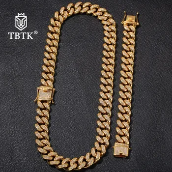 TBTK Stainless Steel Mens Jewelry Set 20mm Miami Cuban Link Chain Necklace/bracelet Full Iced Out Cubic Zirconia NE+BA Sets
TBTK Stainless Steel Mens Jewelry Set 20mm Miami Cuban Link Chain Necklace/bracelet Full Iced Out Cubic Zirconia NE+BA Sets