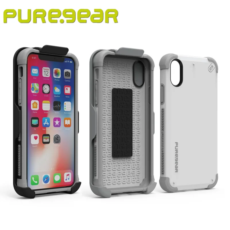 PureGear DualTek HIP Durable Protective Shock absorbing Case for iPhone X with Swivel Clip Kickstand with Package 62070PG
PureGear DualTek HIP Durable Protective Shock absorbing Case for iPhone X with Swivel Clip Kickstand with Package 62070PG