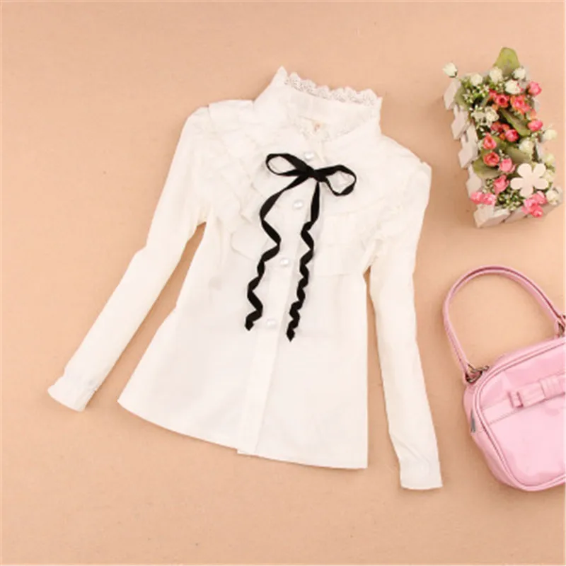 2016 Autumn kids clothes girls blouse children clothing school girl white blouse lace collor cotton child shirt age 2-16Y AA1630
2016 Autumn kids clothes girls blouse children clothing school girl white blouse lace collor cotton child shirt age 2-16Y AA1630