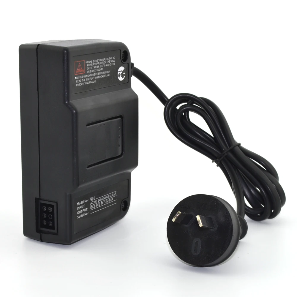 10 pcs EU/US/AU/UK Plug AC Adapter Travel Power Supply Cable Converter Wall Charger For N64 Game Accessory | Электроника