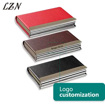 LZN New Leather Business Credit Card Name ID Card Holder Case Wallet Box business credit card holder Free Engraved Name/Text
LZN New Leather Business Credit Card Name ID Card Holder Case Wallet Box business credit card holder Free Engraved Name/Text