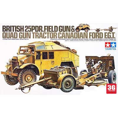 1/35 Scale Tamiya Plastic Car Model Assembly Car Model Bristish 25PDR .Field Gun Quad Gun Tractor Canadian Ford F.G.T DIY
1/35 Scale Tamiya Plastic Car Model Assembly Car Model Bristish 25PDR .Field Gun Quad Gun Tractor Canadian Ford F.G.T DIY